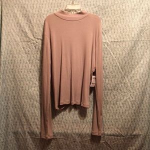 Charlotte Russe High Neck Lace up Shirt